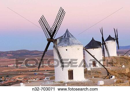 Windmills. Consuegra. Toledo Province. Route of Don Quixote. Castilla-La Mancha. Spain View Large Photo Image Stock Image - Windmills. Consuegra. Toledo Province. Route of Don Quixote. Castilla-La Mancha. Spain. Fotosearch