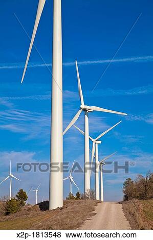 Windmills energy, Catalonia, Spain View Large Photo Image Stock Photo - Windmills energy, Catalonia, Spain. Fotosearch