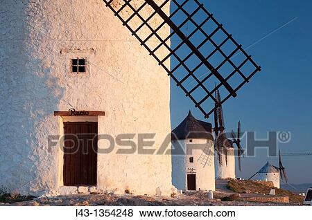 Windmills of consuegra, province of Toledo, castile la mancha, spain View Large Photo Image Stock Photo - Windmills of consuegra, province of Toledo, castile la mancha, spain. Fotosearch