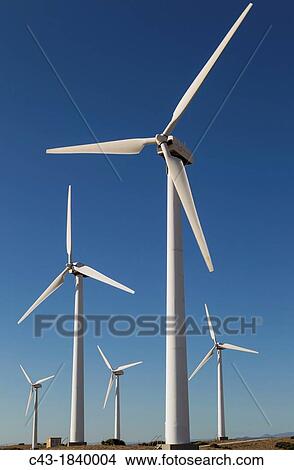 Windmills on a wind farm near Tarifa CBdiz province, Andaluc? a, Spain View Large Photo Image Picture - Windmills on a wind farm near Tarifa CBdiz province, Andaluc? a, Spain. Fotosearch