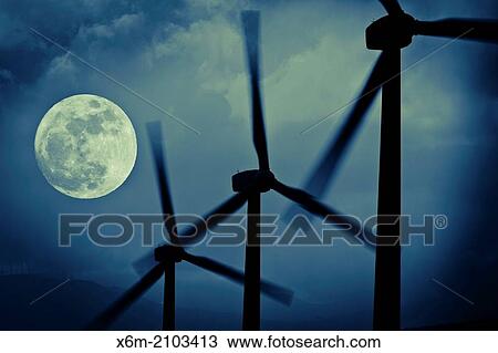 Stock Image - Windmills. Spain.. Fotosearch