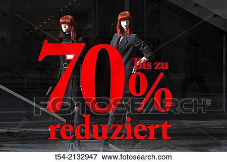 Window advertising with price reduction View Large Photo Image Stock Photo - Window advertising with price reduction. Fotosearch