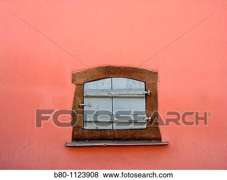 Window, shutters closed, house wall, outside wall, Eguisheim, France View Large Photo Image Stock Photo - Window, shutters closed, house wall, outside wall, Eguisheim, France. Fotosearch