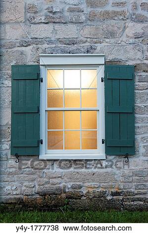 Stock Photo - Window with light inside. Fotosearch