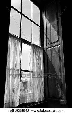 Window with net curtain and wooden shutter, Llanos de Aridane, La Palma, Canary Islands, Spain View Large Photo Image Stock Image - Window with net curtain and wooden shutter, Llanos de Aridane, La Palma, Canary Islands, Spain. Fotosearch