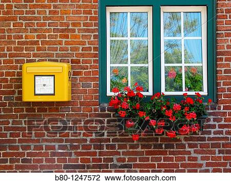 Windows, postbox, letterbox, flowers, Panker, Germany View Large Photo Image Stock Image - Windows, postbox, letterbox, flowers, Panker, Germany. Fotosearch