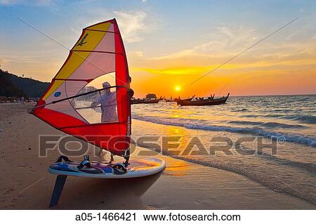 Windsurfer in the Nai Yang beach, Phuket, Thailand View Large Photo Image Stock Image - Windsurfer in the Nai Yang beach, Phuket, Thailand. Fotosearch