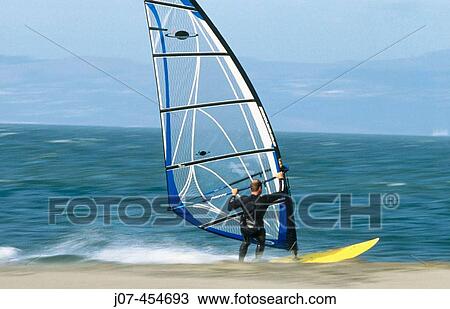 Windsurfer. View Large Photo Image Stock Image - Windsurfer.. Fotosearch