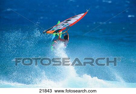 Windsurfing, Maui, Hawaii View Large Photo Image Stock Image - Windsurfing, Maui, Hawaii. Fotosearch