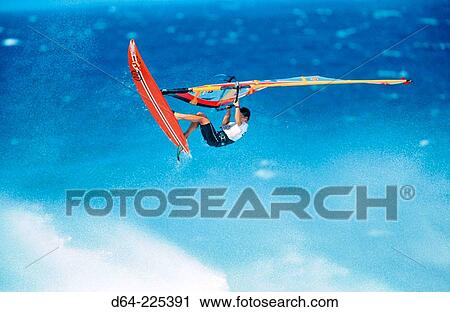 Windsurfing. Maui. Hawaii View Large Photo Image Stock Image - Windsurfing. Maui. Hawaii. Fotosearch
