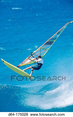 Windsurfing. Maui. Hawaii View Large Photo Image Stock Photo - Windsurfing. Maui. Hawaii. Fotosearch