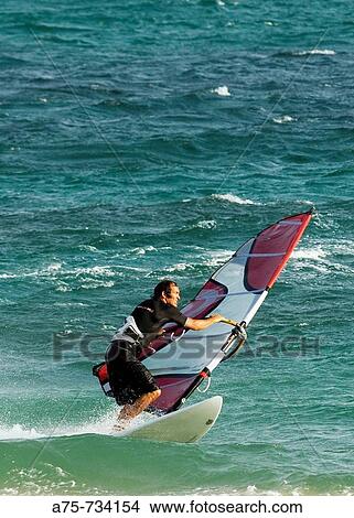 Windsurfing View Large Photo Image Picture - Windsurfing. Fotosearch