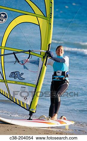 Windsurfing View Large Photo Image Picture - Windsurfing. Fotosearch