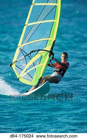 Windsurfing View Large Photo Image Picture - Windsurfing. Fotosearch