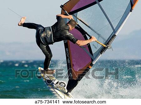 Windsurfing View Large Photo Image Stock Image - Windsurfing. Fotosearch