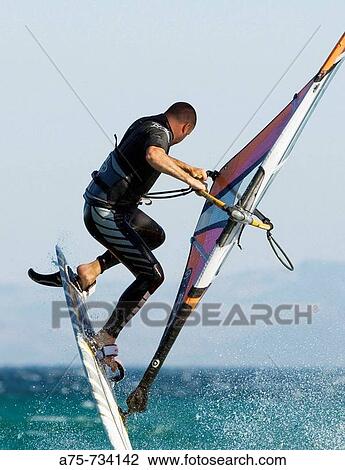 Windsurfing View Large Photo Image Stock Image - Windsurfing. Fotosearch