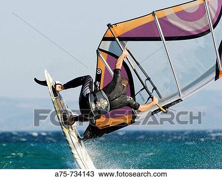 Windsurfing View Large Photo Image Stock Image - Windsurfing. Fotosearch