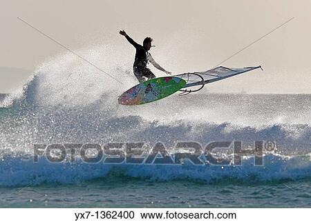 Stock Image - Windsurfing. Fotosearch