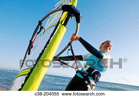 Windsurfing View Large Photo Image Stock Photography - Windsurfing. Fotosearch