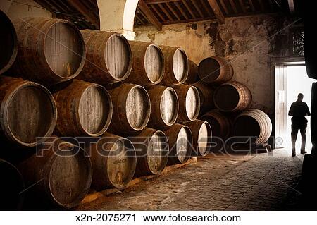 Wine and brandy barrels. Cellar. Sanlcar de Barrameda. CBdiz. Andalucia. Spain. View Large Photo Image Stock Image - Wine and brandy barrels. Cellar. Sanlcar de Barrameda. CBdiz. Andalucia. Spain.. Fotosearch