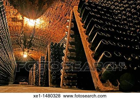 Stock Photo - wine-cellar, Cellar Parxet, Tiana, Catalonia, Spain. Fotosearch