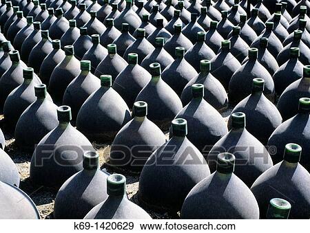 Wine Flasks Torres Wine Caves Villafranca del Penedes Barcelona Spain. View Large Photo Image Stock Photo - Wine Flasks Torres Wine Caves Villafranca del Penedes Barcelona Spain.. Fotosearch