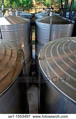 wine silos, industrial installation, Parxet warehouse, Santa Maria de Martorelles, Catalonia, Spain. View Large Photo Image Stock Photo - wine silos, industrial installation, Parxet warehouse, Santa Maria de Martorelles, Catalonia, Spain.. Fotosearch