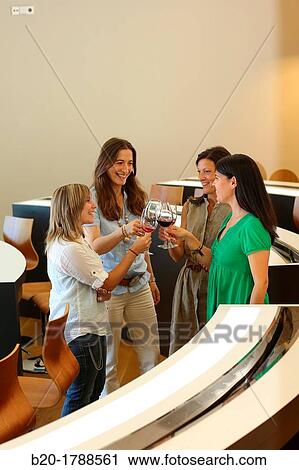 Stock Image - Wine Tasting, Olarra winery, Rioja, Logroo, Spain. Fotosearch