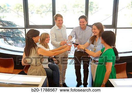 Stock Photo - Wine Tasting, Olarra winery, Rioja, Logroo, Spain. Fotosearch