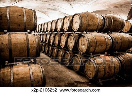 Stock Image - Winemaking in the largest wine region of Catalonia, the Penedes. Barcelona, Spain.. Fotosearch
