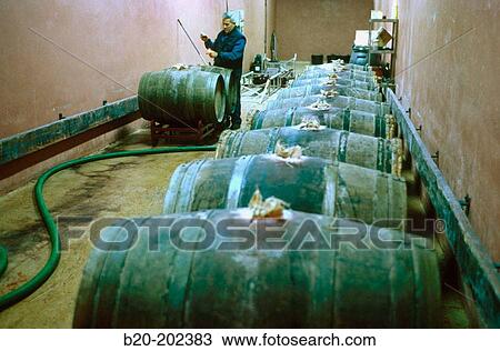 Stock Image - Winery. La Rioja. Spain. Fotosearch