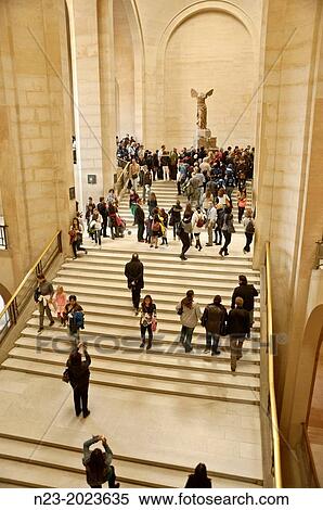 Winged Victory of Samothrace, Louvre Museum, Paris, France View Large Photo Image Stock Photography - Winged Victory of Samothrace, Louvre Museum, Paris, France. Fotosearch
