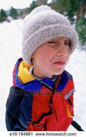 Winking winter boy View Large Photo Image Stock Image - Winking winter boy. Fotosearch