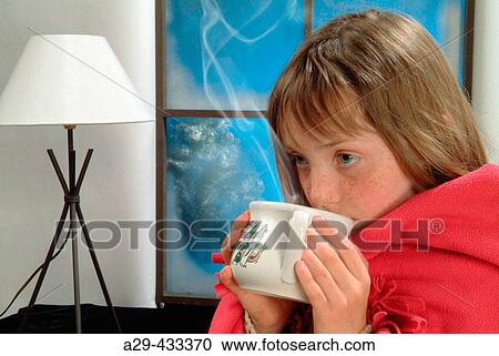 Winter, child hot drink View Large Photo Image Stock Image - Winter, child hot drink. Fotosearch