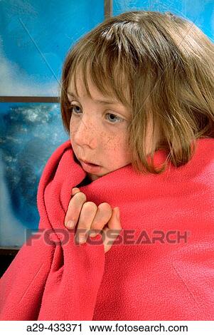 Winter child sick View Large Photo Image Stock Image - Winter child sick. Fotosearch