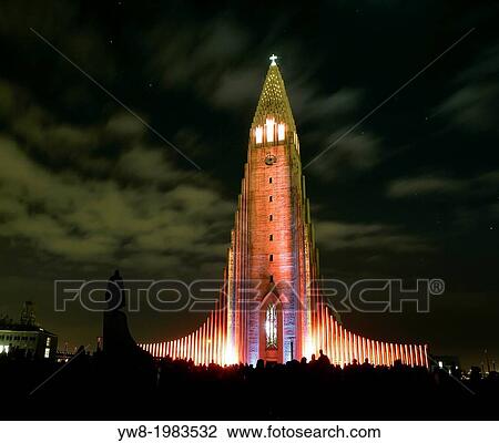 Winter Festival, Hallgrimskirkja church, Reykjavik, Iceland. View Large Photo Image Stock Image - Winter Festival, Hallgrimskirkja church, Reykjavik, Iceland.. Fotosearch