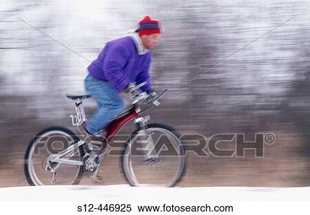 Winter mountain biking. Southern Wisconsin. USA. View Large Photo Image Stock Photography - Winter mountain biking. Southern Wisconsin. USA.. Fotosearch