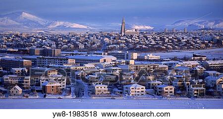 Winter, Reykjavik, Iceland. View Large Photo Image Stock Photo - Winter, Reykjavik, Iceland.. Fotosearch