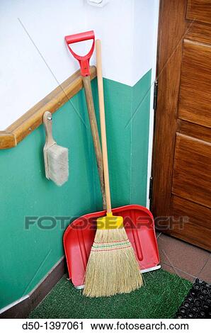 Winter utensils at a hotel: broom, brush and snow shovel, Zakopane, Poland View Large Photo Image Stock Image - Winter utensils at a hotel: broom, brush and snow shovel, Zakopane, Poland. Fotosearch
