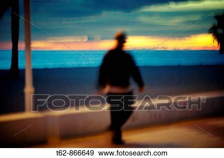 Stock Photo - Winter walk by the sea area San Salvador, Costa Dorada, Tarragona, Spain. Fotosearch
