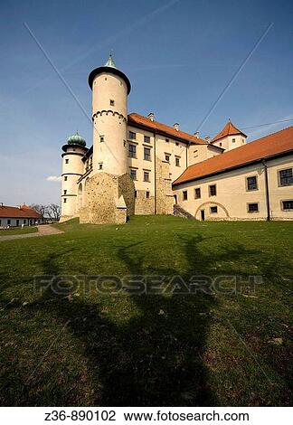Stock Image - Wisnicz Castle of Poland. Fotosearch