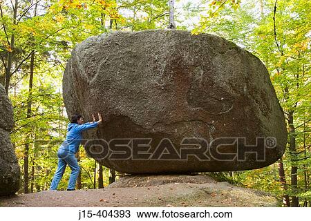 Wobbling stone near Solla. Bavarian Forest. Germany View Large Photo Image Stock Image - Wobbling stone near Solla. Bavarian Forest. Germany. Fotosearch