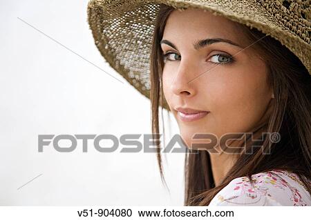 woman, 20-30 years old, portrait, hat View Large Photo Image Stock Image - woman, 20-30 years old, portrait, hat. Fotosearch