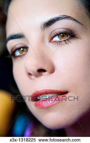 Woman after make up session View Large Photo Image Stock Photography - Woman after make up session. Fotosearch