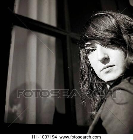 Woman, at front door View Large Photo Image Picture - Woman, at front door. Fotosearch