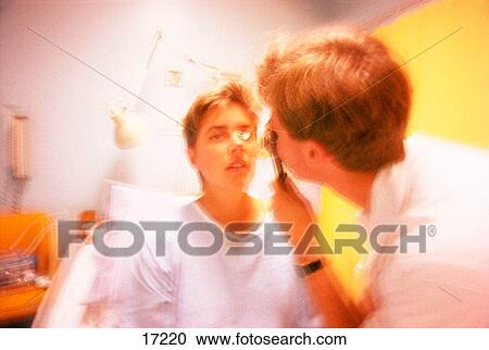 Stock Image - Woman at hospital. Fotosearch