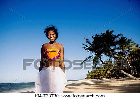 Woman at Las Terrenas beach, Dominican Republic View Large Photo Image Stock Image - Woman at Las Terrenas beach, Dominican Republic. Fotosearch