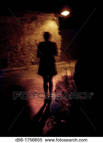 Woman at night, CorbalBn, Teruel province, Arag? n, Spain View Large Photo Image Stock Photography - Woman at night, CorbalBn, Teruel province, Arag? n, Spain. Fotosearch