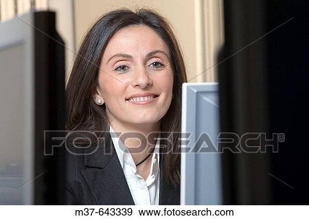 Woman at work View Large Photo Image Stock Photo - Woman at work. Fotosearch