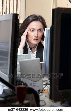 Woman at work View Large Photo Image Stock Photograph - Woman at work. Fotosearch